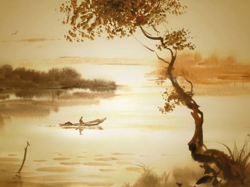 Fototapeta Friedliche Landschaft