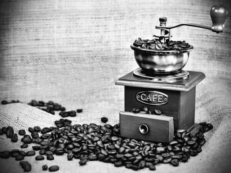 Fototapeta Manuelle Kaffeemühle