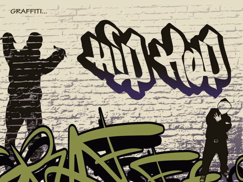 Fototapeta Hip-Hop-Graffiti