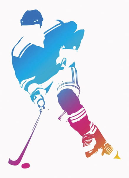Fototapeta Eishockey-Nationalspieler