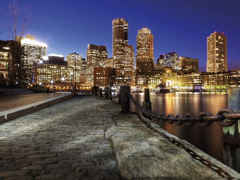 Fototapeta Bostoner Uferpromenade