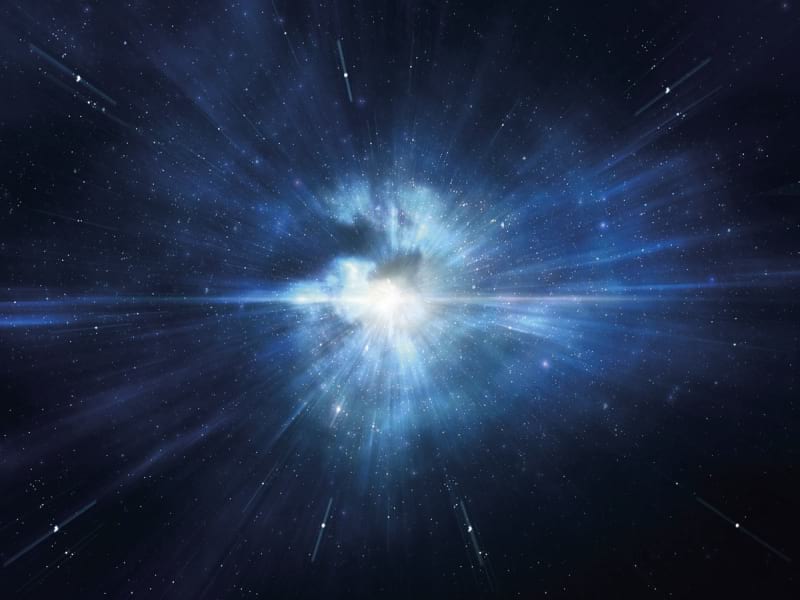 Fototapeta Explosion eines großen Sterns