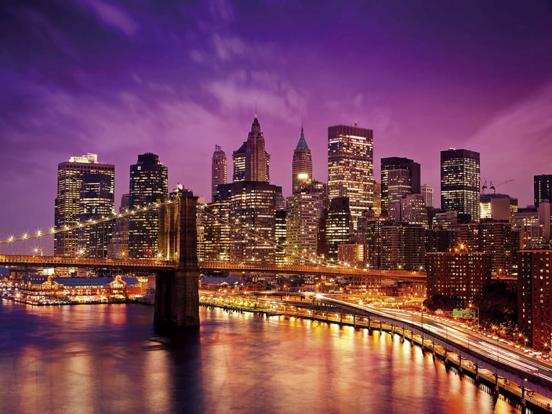 Fototapeta Manhattan bei Nacht