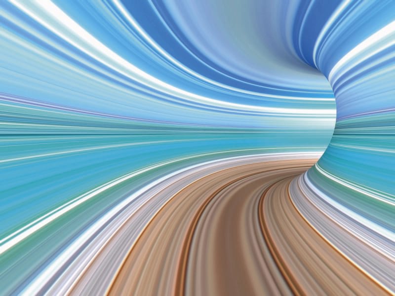 Fototapeta Raumtunnel