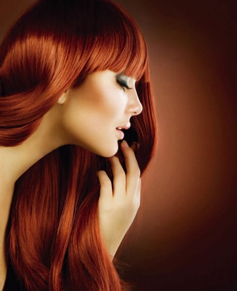Fototapeta Mädchen mit langen Haaren