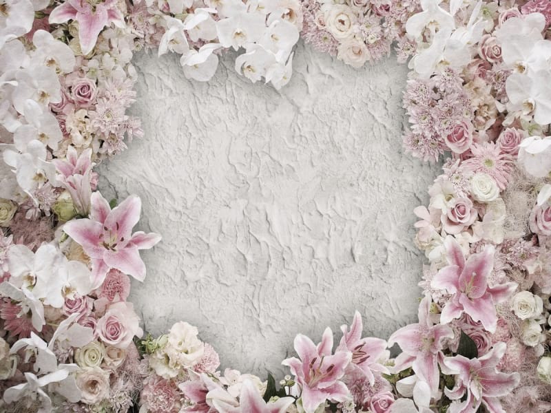 Fototapeta Blumenrahmen