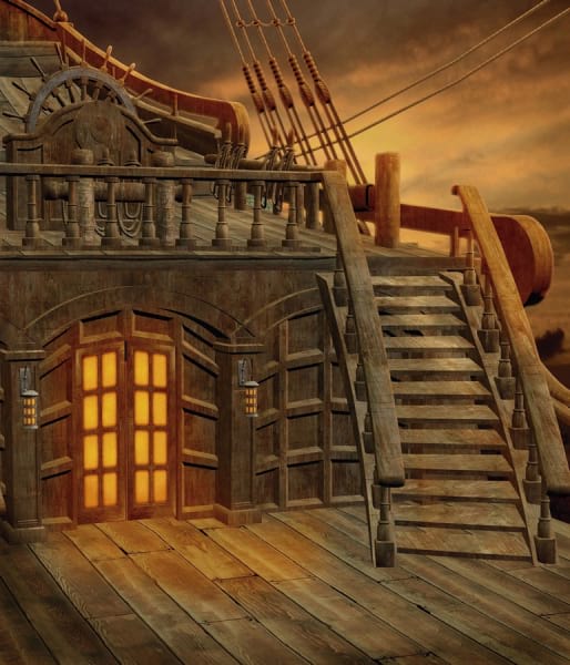 Fototapeta Piratenschiffdeck