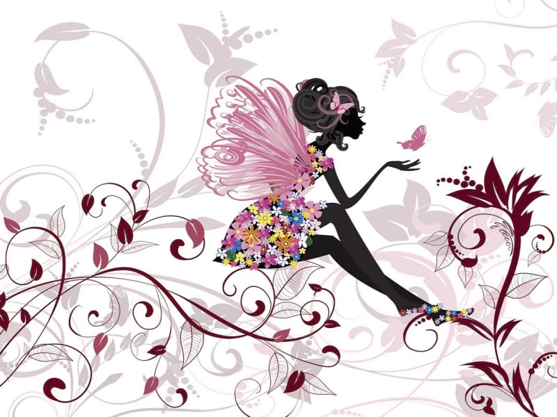 Fototapeta Fee mit Blumen