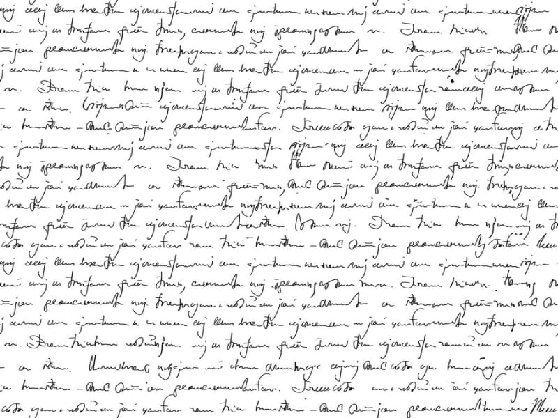Fototapeta Schriftzug auf Weiß