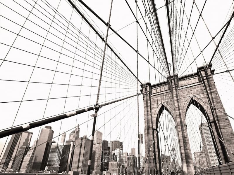 Fototapeta Brücke in der Metropole