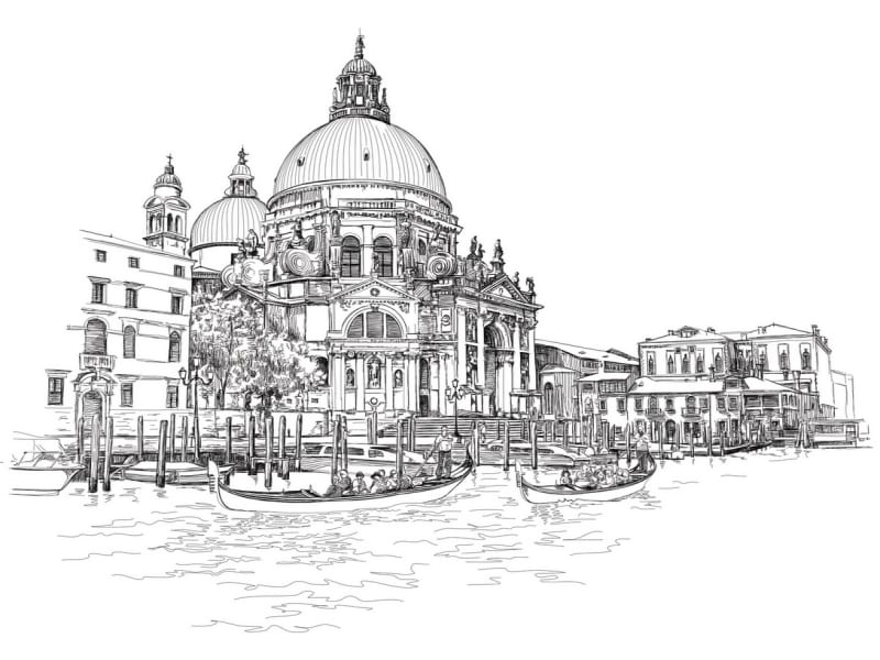 Fototapeta Kirche Santa Maria Della