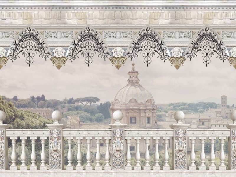 Fototapeta Balkon des Palastes