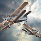 Miniatura fototapety Retro-Flugzeuge