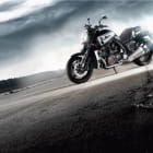 Miniatura fototapety Schwarzes Motorrad