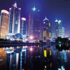 Miniatura fototapety Nachtlichter von Shanghai