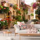 Miniatura fototapety Blumenstraße we wnętrzu salonu