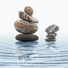 Miniatura fototapety Steine auf dem Wasser