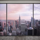 Miniatura fototapety Blick auf die Wolkenkratzer von Manhattan