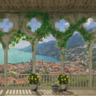 Miniatura fototapety Traditionelle italienische Terrasse