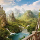 Miniatura fototapety Fantastische Landschaft