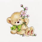Miniatura fototapety Teddybär mit einer Blume