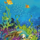 Miniatura fototapety Schildkröte unter Wasser