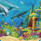 Miniatura fototapety Unterwasserwelt, Zeichnung