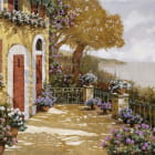 Miniatura fototapety Blumenbalkonmalerei