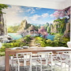 Miniatura fototapety Pavillon in der Ferne we wnętrzu kuchni