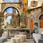 Miniatura fototapety Italienische Straße we wnętrzu salonu
