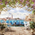Miniatura fototapety Veranda mit Blumen