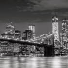 Miniatura fototapety Schwarz-weiße Brücke in New York