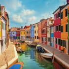 Miniatura fototapety Bunte Häuser in Venedig