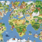 Miniatura fototapety Kinderkontinente