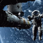 Miniatura fototapety Astronaut im Weltraum