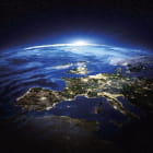 Miniatura fototapety Europa aus dem Weltraum