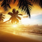 Miniatura fototapety Sonnenuntergang am Strand
