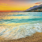 Miniatura fototapety Wunderschöner Sonnenuntergang am Meer