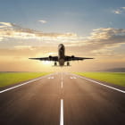 Miniatura fototapety Flugzeug startet