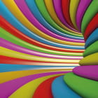 Miniatura fototapety Farbtunnel 3D