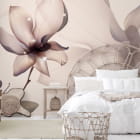 Miniatura fototapety Magnoliengrafiken we wnętrzu sypialni