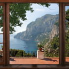 Miniatura fototapety Fenster mit Blick auf die Natur