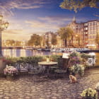 Miniatura fototapety Terrasse in Amsterdam