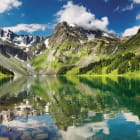 Miniatura fototapety Wunderschöner Bergsee