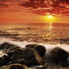 Miniatura fototapety Sonnenuntergang am Meer