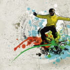 Miniatura fototapety Snowboard