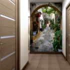 Miniatura fototapety Schmale Blumenstraße we wnętrzu przedpokoju