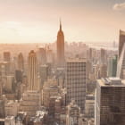 Miniatura fototapety Hohe Wolkenkratzer von New York