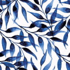 Miniatura fototapety Aquarellblaue Blätter