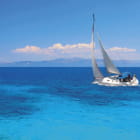 Miniatura fototapety Schöne weiße Yacht